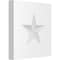 Ekena Millwork Standard Sedgwick Star Rosette With Square Edge, 8"W x 8"H x 1"P ROSP080X080X100SDG06 - alternate 1